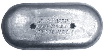 Martyr Anodes - Zinc Hull Anode (For Sea Ray) 1.25  x 6.25  x 14  - CMZ24BSZ Online