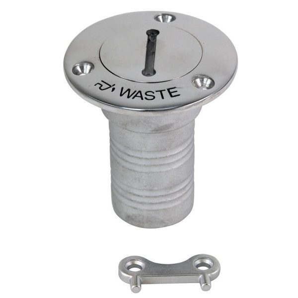 Whitecap Hose Deck Fill - 1-1 2  Hose Waste - 6126C on Sale